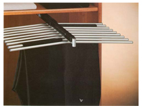 Sliding double pants rack